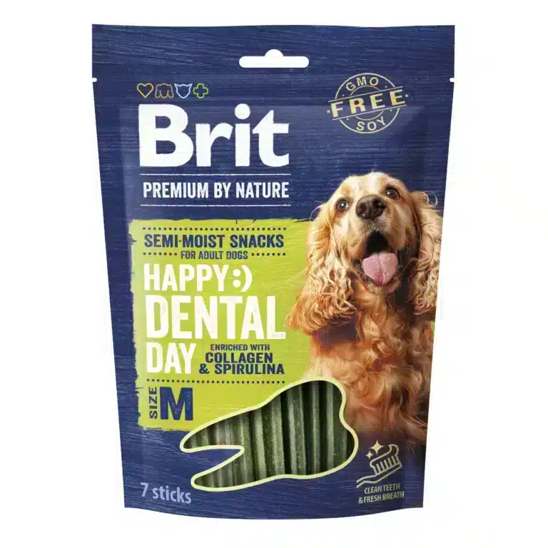 Ласощі Brit Premium Happy Day Dental Snacks M для собак середніх порід, 180 г