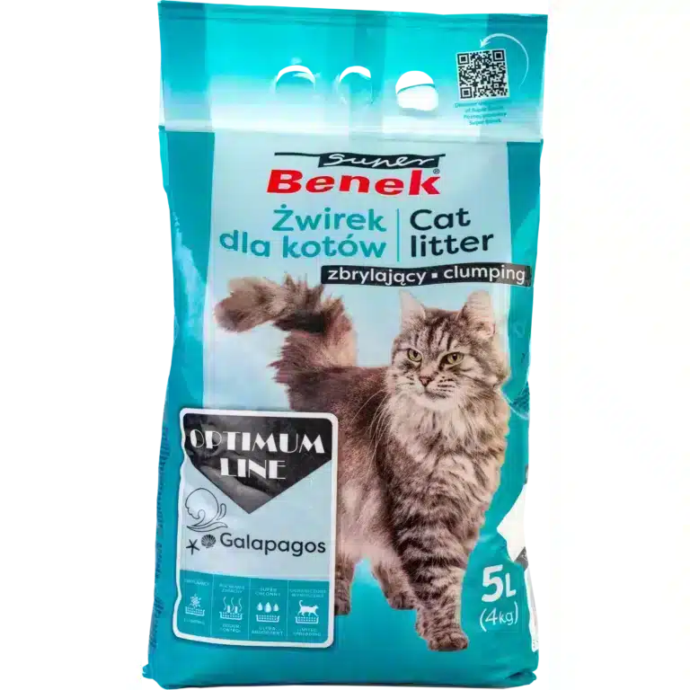 Наповнювач бентонітовий для котячих туалетів Super Benek Optimum Gaлapagos 5л