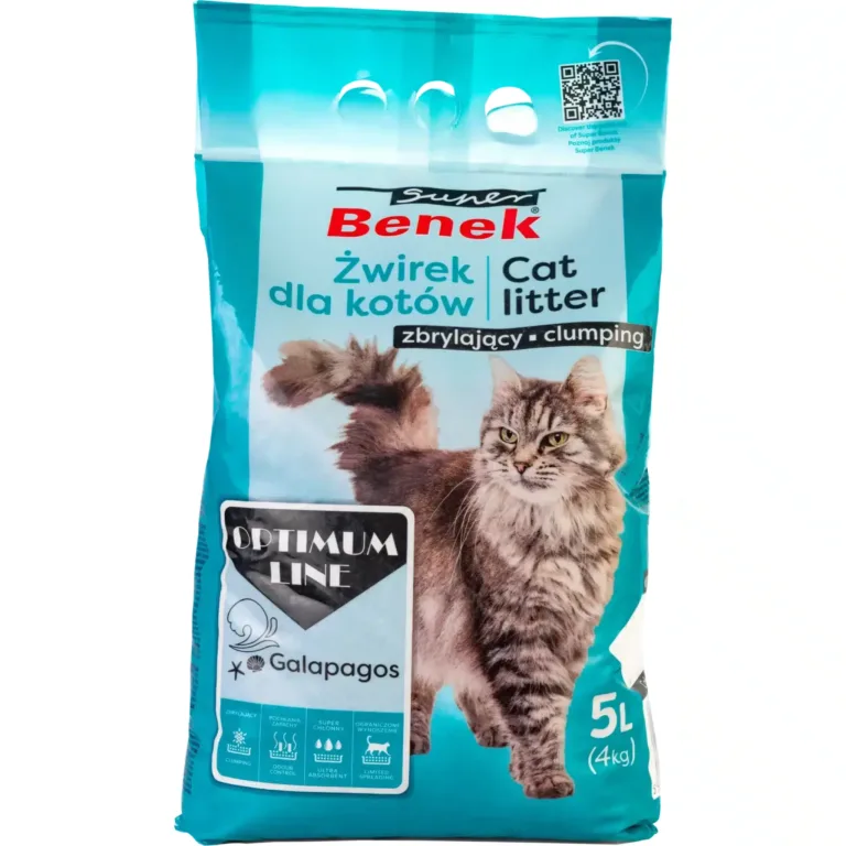 Наповнювач Super Benek Optimum Galapagos для котів, 5 л
