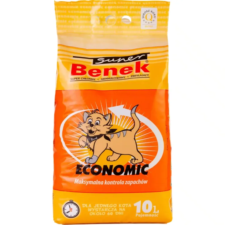 Наповнювач Super Benek Economic натуральний для котів, 10 л