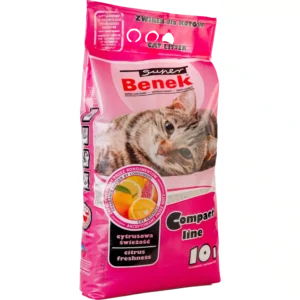 Наповнювач Super Benek Compact цитрусова свіжість для котів, 10 л