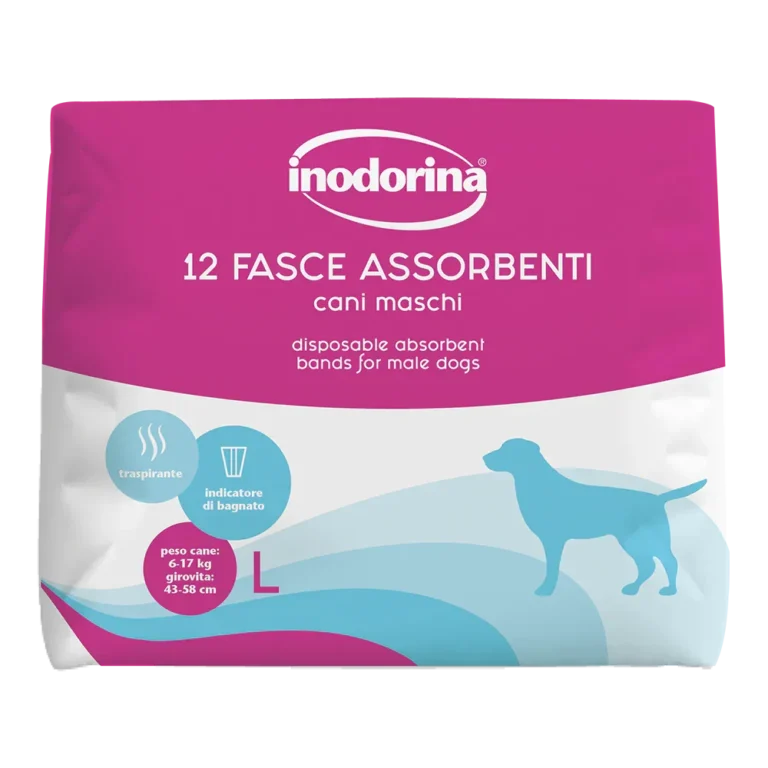 Підгузки Inodorina Fasce Assorbenti поглинаючий пояс для собак (кобелів), 12 шт