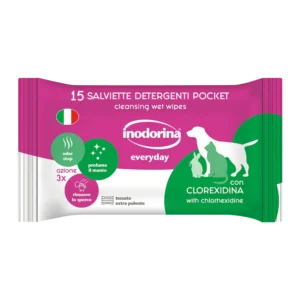 Серветки Inodorina EveryDay Pocket з хлоргексидином для собак та котів
