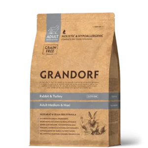 Сухий корм для собак середніх та великих порід Grandorf Rabbit & Turkey Adult беззерновий з кроликом і індичкою