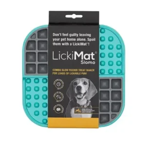 Комбінований килимок для ласощів LickiMat Slomo синій