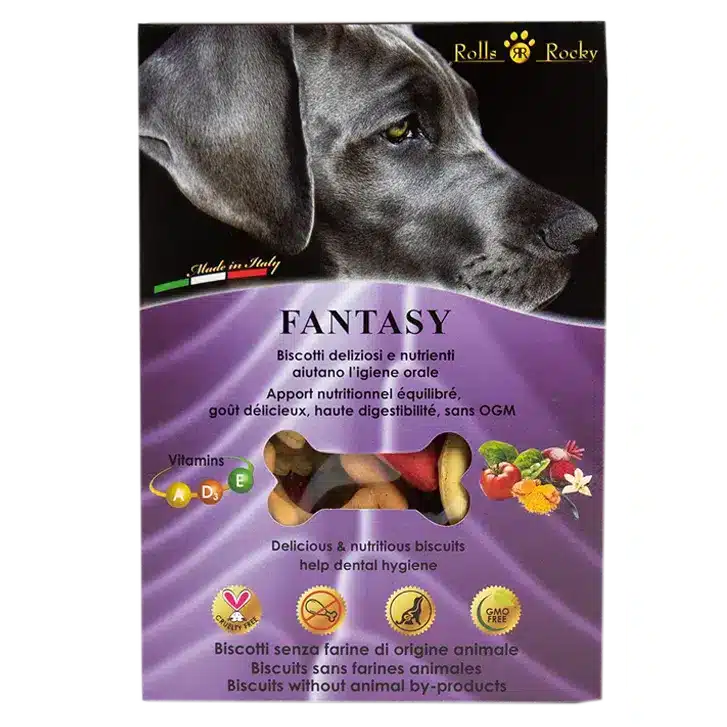 Печиво Fantasy для собак з помідором, шпинатом, куркумою та ваніллю, 300 г