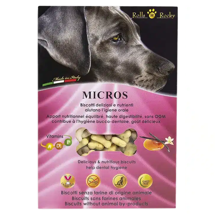 Ласощі Rolls Rocky Micros mix з ваніллю і карамеллю для собак, 300 г