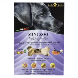 Ласощі Rolls Rocky Mini zoo mix з ваніллю і карамеллю для собак, 300 г