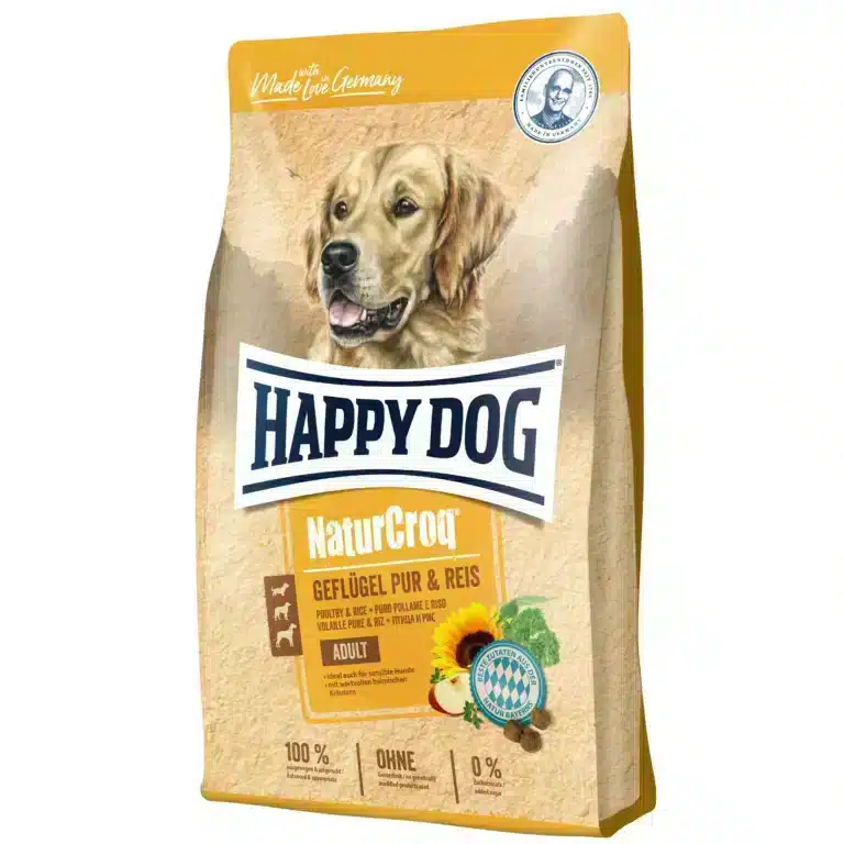 Сухий корм Happy Dog Naturcroq для дорослих собак з птицею і рисом
