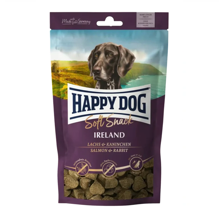 Ласощі Happy Dog Soft Snack Ireland з кроликом і лососем для собак, 100 г