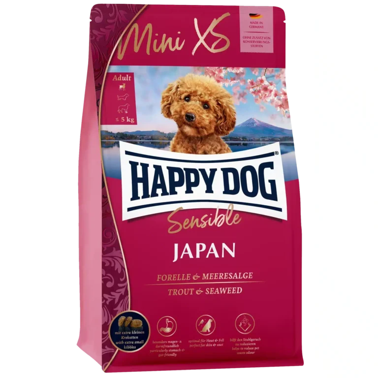 Сухий корм для дорослих собак малих порід Happy Dog Sensible Mini XS Japan з куркою і фореллю, 300 г