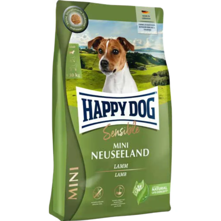 Сухий корм Happy Dog Mini Neuseeland для чутливих собак малих порід з ягням і рисом