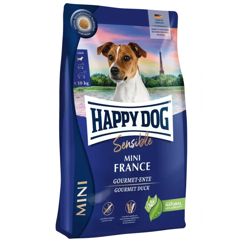 Сухий корм Happy Dog Sensible Mini France для собак малих порід з качкою