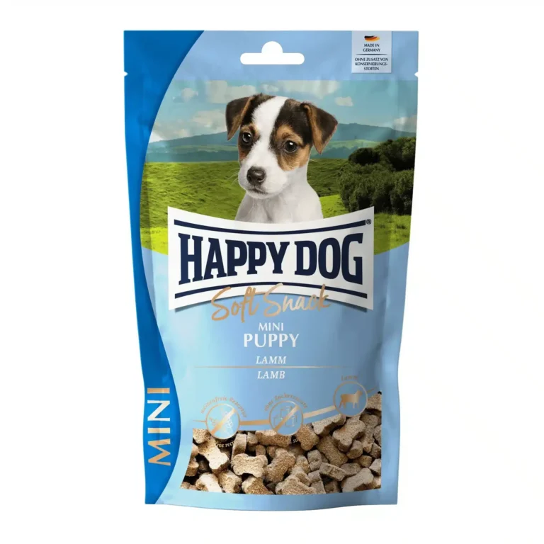 М'які ласощі Happy Dog Soft Snack Mini Puppy для цуценят дрібних порід зі смаком ягнятини та рису, 100 г