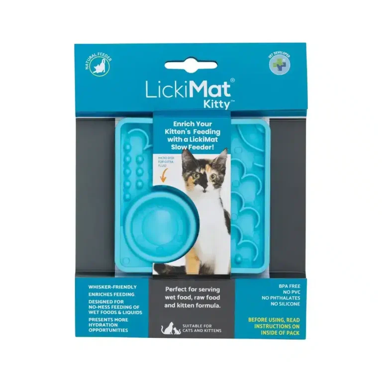 Килимок для повільного харчування кошенят LickiMat Cat Kitty 10*10 см