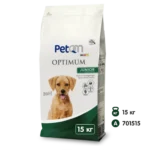 Сухий корм для цуценят PetQM Dogs Optimum Junior з птицею, 15 кг
