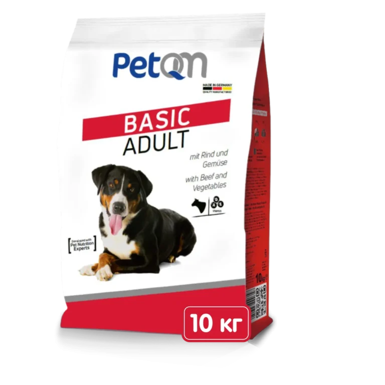 Сухий корм для собак PetQM Dogs Beef & Vegetables з яловичиною та овочами, 10 кг