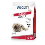 Сухий корм для дорослих котів PetQM Cats Basic with Beef & Vegetables  з яловичиною та овочами, 10 кг
