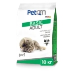 Сухий корм для дорослих котів PetQM Cats Turkey & Vegetables з індичкою та овочами, 10 кг