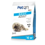 Сухий корм PetQM Cats для дорослих котів з рибою та овочами, 10 кг