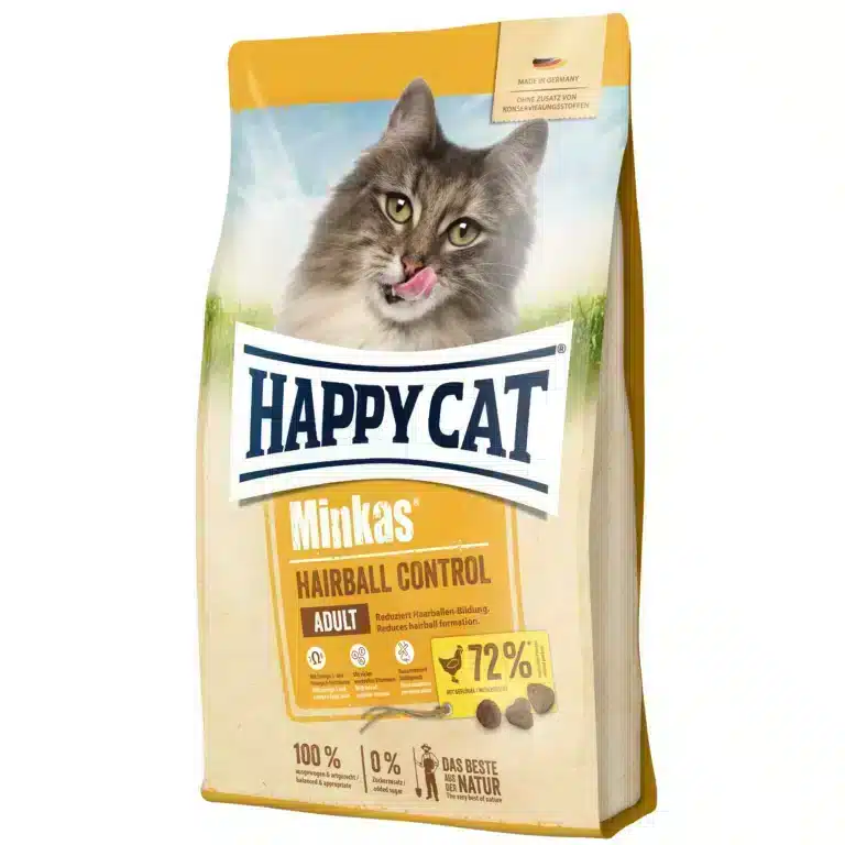 Сухий корм Happy Cat Minkas Hairball Control з птицею для котів