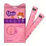 Ласощі Mavsy Lickable кремові з куркою та лососем для котів, 5x15 г