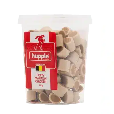 Ніжні м'ясні ласощі для собак з куркою Hupple Softy marrow chicken, 250 г.