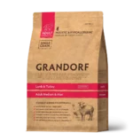 Сухий корм для дорослих собак середніх та великих порід Grandorf LAMB & TURKEY ADULT ягня з індичкою