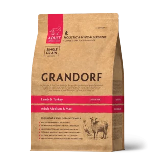 Сухий корм Grandorf Lamb & Turkey Adult з ягням та індичкою для дорослих собак середніх та великих порід
