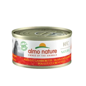 Вологий корм Almo Nature HFC з куркою та креветками для дорослих котів, 70 г