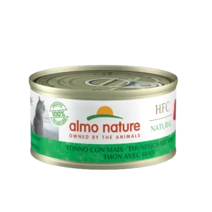 Вологий корм для дорослих котів Almo Nature HFC Cat з тунцем та кукурудзою, 70 г
