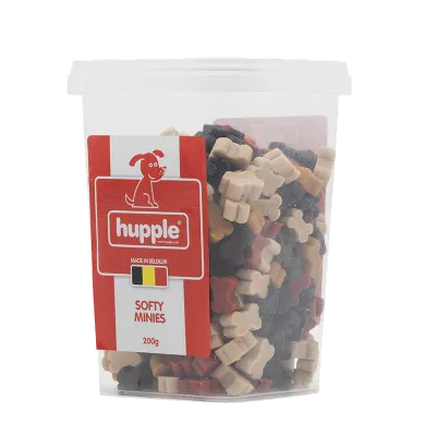 Ніжні м'ясні ласощі для собак Hupple Softy minies, 200 г.