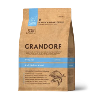 Сухий корм Grandorf White Fish Adult з білою рибою для дорослих собак середніх та великих порід