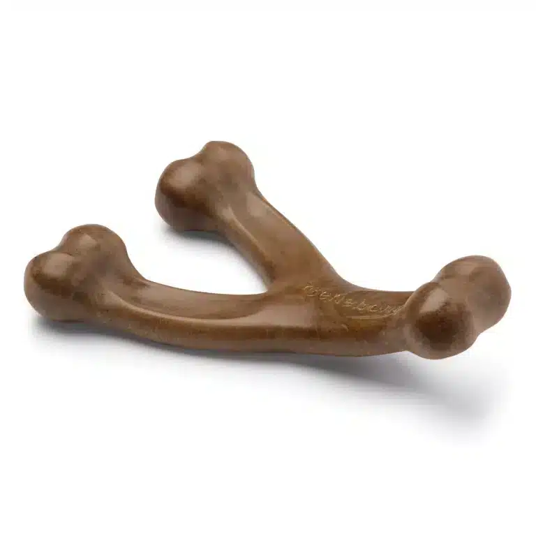 Іграшка Важіль для собак міцна Benebone Wishbone Bacon, зі смаком бекону