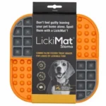 Комбінований килимок для ласощів LickiMat Slomo помаранчевий
