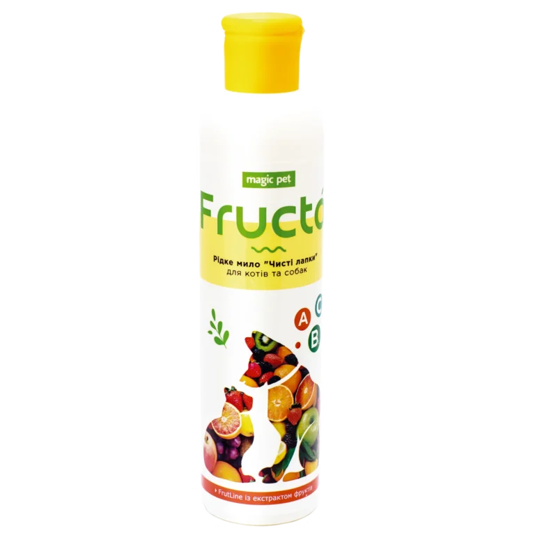 Рідке мило Magic Pet FRUCTA  з екстрактом вишні, ананаса, авокадо та апельсина, для собак та котів, 220 мл