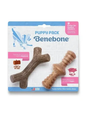 Іграшка Benebone Puppy Pack для цуценят зі смаком клену