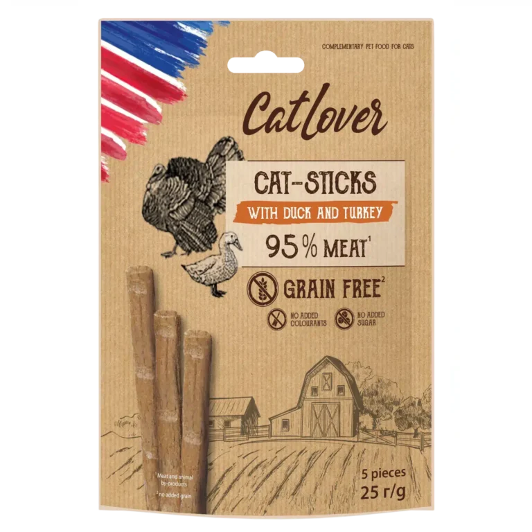 Палички для котів CatLover Sticks duck turkey із качкою та індичкою, 5*5 г