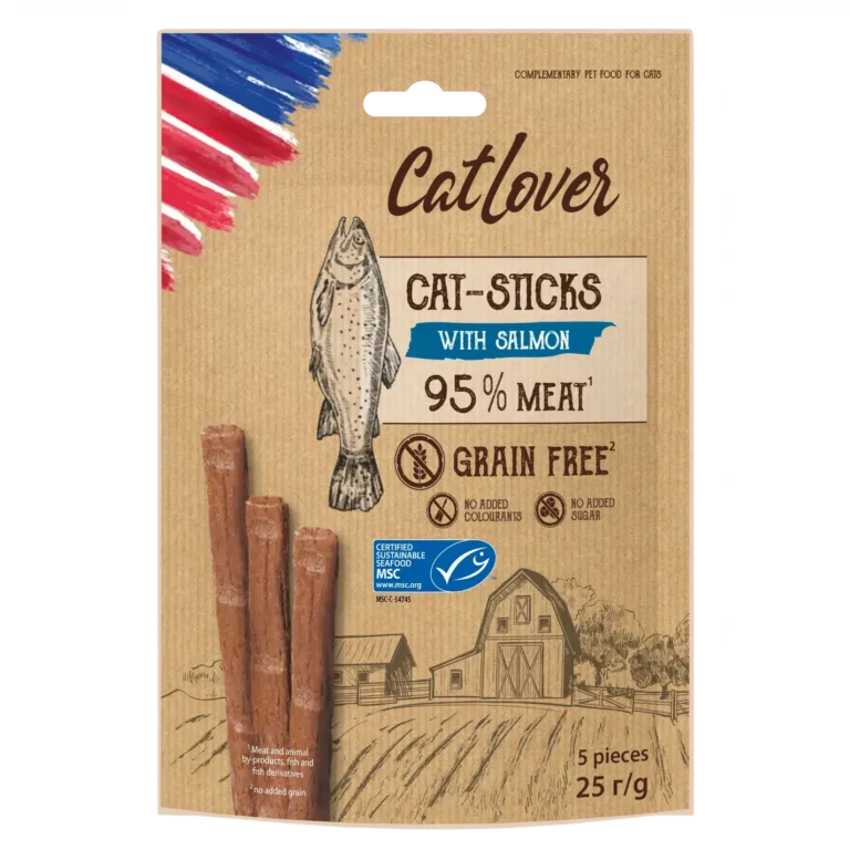 Палички для котів CatLover Sticks salmon MSC із лососем, 5*5 г