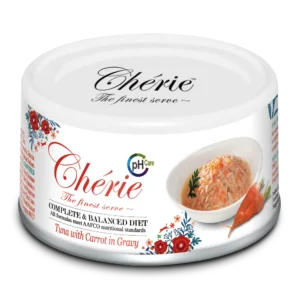 Вологий корм Cherie Complete & Balanced з тунцем та морквою для котів, 80 г