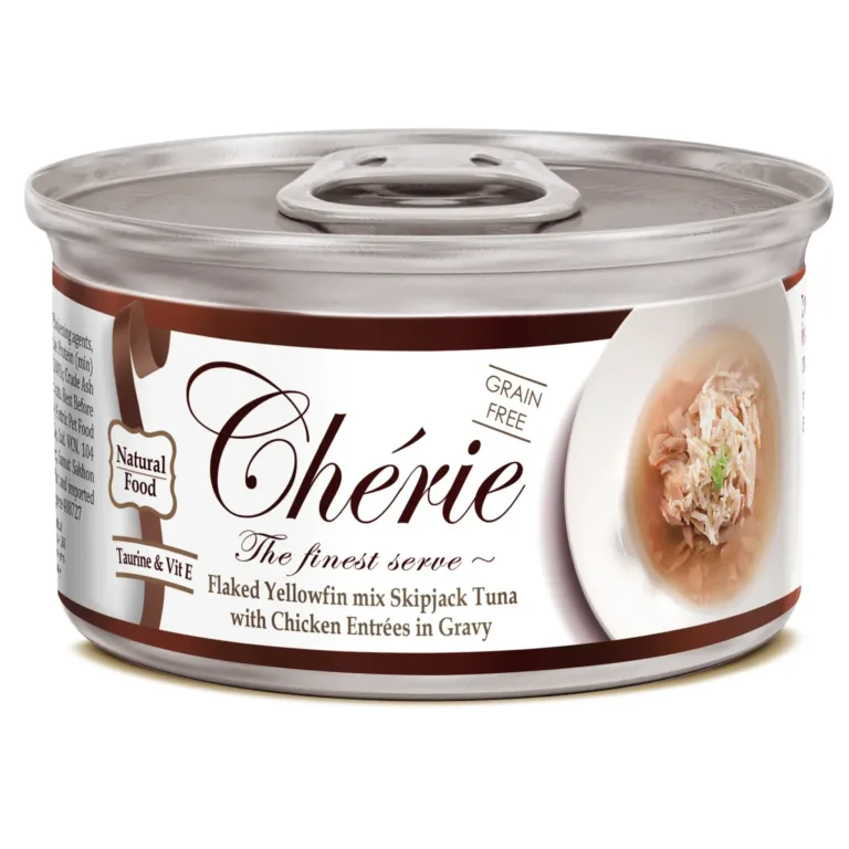 Вологий корм Cherie Signature Gravy з тунцем і куркою в соусі для котів, 80 г