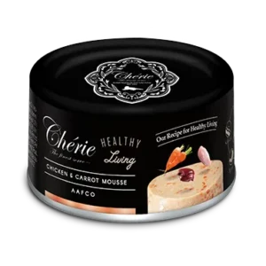 Вологий корм Cherie Healthy Living мус з куркою та морквою для котів, 80 г