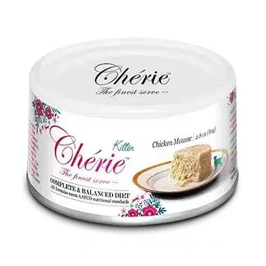 Вологий корм Cherie Complete & Balanced мус з куркою для кошенят, 80 г