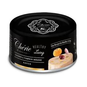 Вологий корм Cherie Healthy Living мус з куркою та гарбузом для котів, 80 г