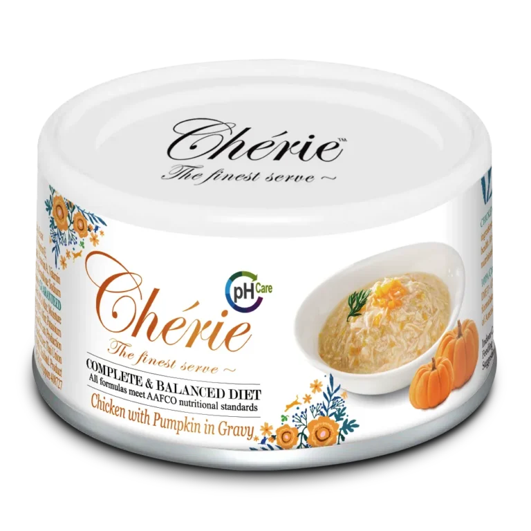 Вологий корм Cherie Complete & Balanced з куркою та гарбузом для здоров'я сечовивідних шляхів котів, 80 г
