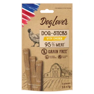 Ласощі DogLover Sticks з куркою для собак, 3х11 г
