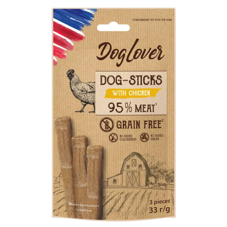 Палички для собак з куркою DogLover Sticks chicken , 3*11г