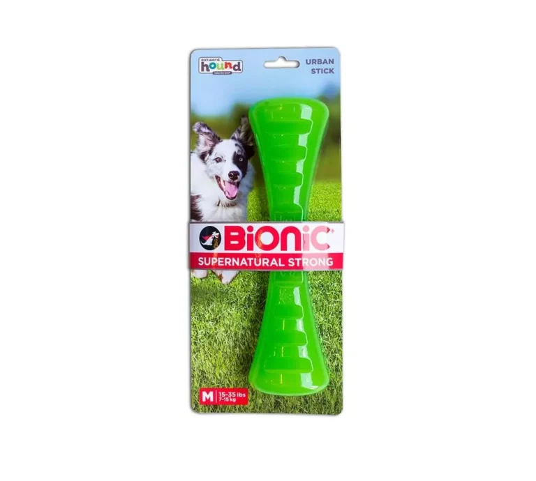 Іграшка Bionic Opaque Stick гантель зелена для собак