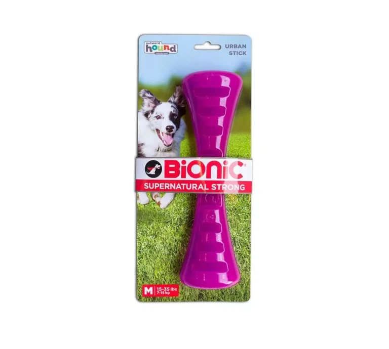 Іграшка Bionic Opaque Stick гантель фіолетова для собак