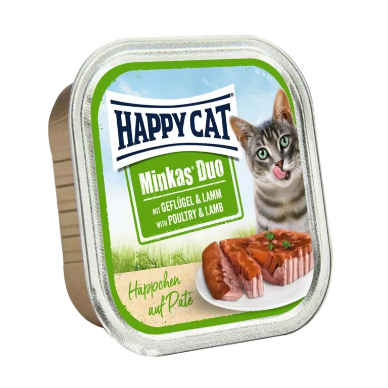 Вологий корм для котів Happy Cat Duo Geflugel & Lamm паштет з птицею і ягням, 100 г